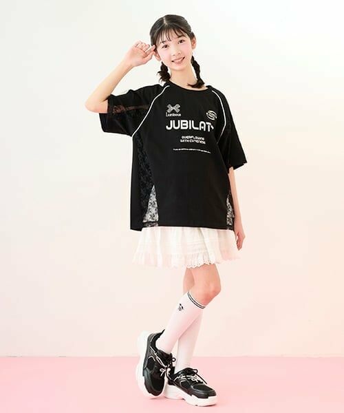 mezzo piano junior / メゾピアノジュニア ソックス | 細ラインハイソックス | 詳細7