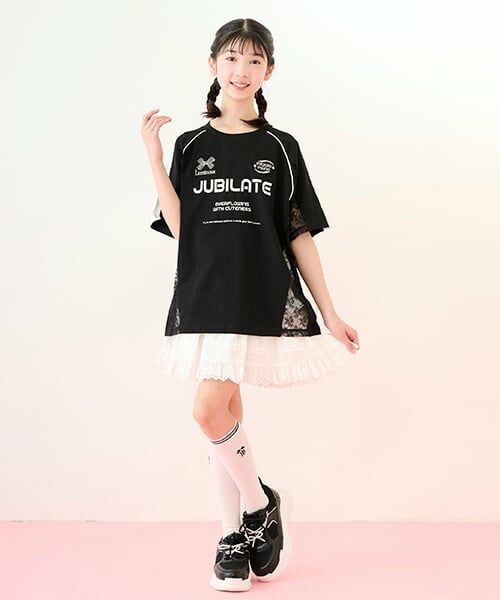 mezzo piano junior / メゾピアノジュニア ソックス | 細ラインハイソックス | 詳細8