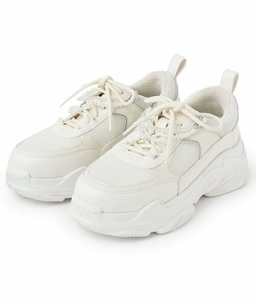 mezzo piano junior / メゾピアノジュニア スニーカー | パールチャームつきダッドスニーカー | 詳細12