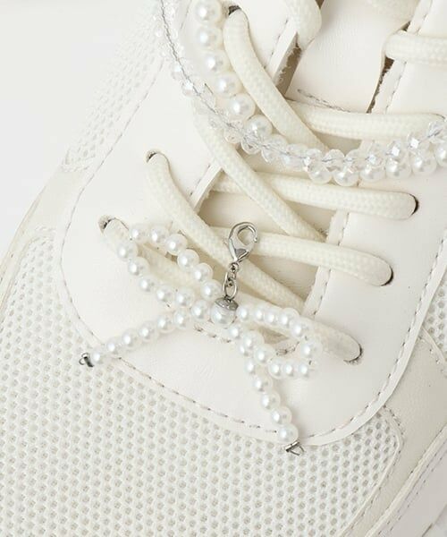 mezzo piano junior / メゾピアノジュニア スニーカー | パールチャームつきダッドスニーカー | 詳細5