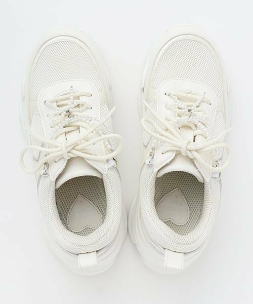 mezzo piano junior / メゾピアノジュニア スニーカー | パールチャームつきダッドスニーカー | 詳細9