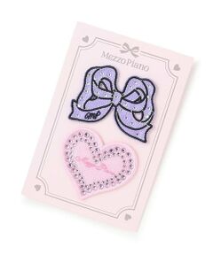 mezzo piano junior / メゾピアノジュニア その他 | キラキラリボンワッペンB