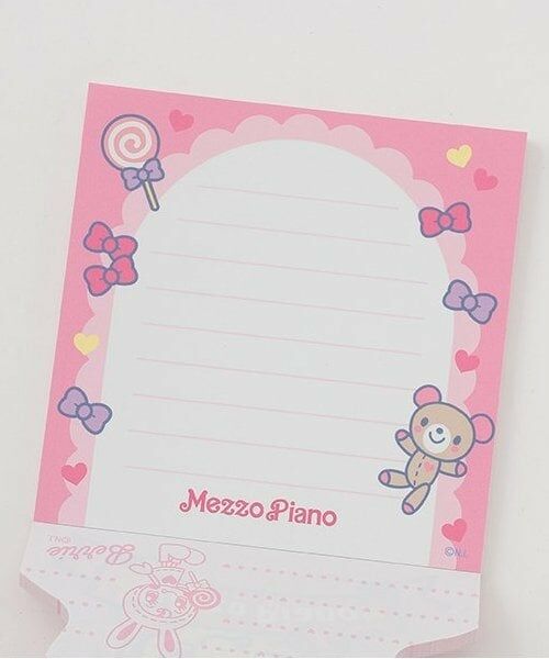 mezzo piano junior / メゾピアノジュニア ステーショナリー | ベリエちゃん ダイカットメモパッド | 詳細1