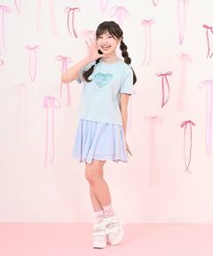 mezzo piano junior / メゾピアノジュニア ミニ・ひざ丈スカート | 【ニコ☆プチ掲載】アソート素材イレギュラーヘムスカパン