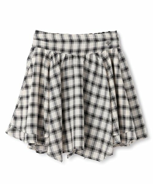 mezzo piano junior / メゾピアノジュニア ミニ・ひざ丈スカート | 【ニコ☆プチ掲載】アソート素材イレギュラーヘムスカパン | 詳細1