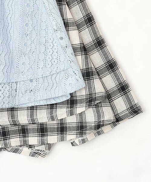 mezzo piano junior / メゾピアノジュニア ミニ・ひざ丈スカート | 【ニコ☆プチ掲載】アソート素材イレギュラーヘムスカパン | 詳細10