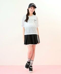 mezzo piano junior / メゾピアノジュニア ミニ・ひざ丈スカート | ジャージスカート＆レースパンツセット