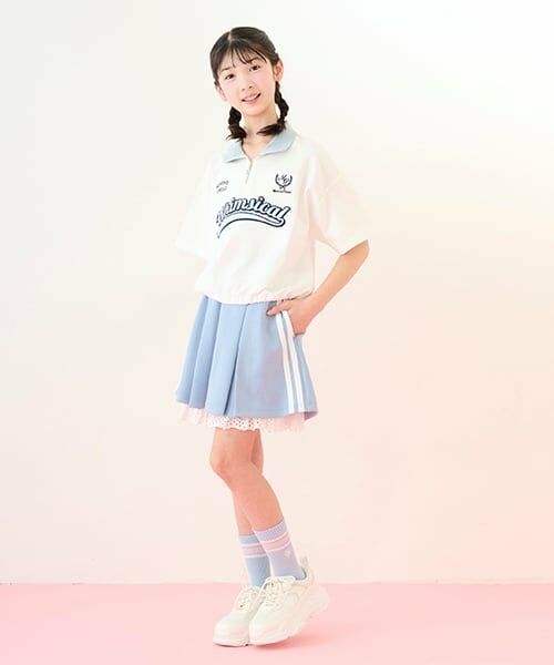 mezzo piano junior / メゾピアノジュニア ミニ・ひざ丈スカート | ジャージスカート&レースパンツセット | 詳細20