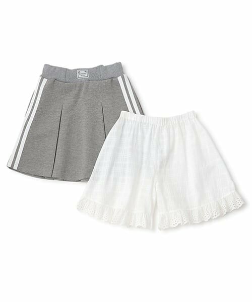 mezzo piano junior / メゾピアノジュニア ミニ・ひざ丈スカート | ジャージスカート&レースパンツセット | 詳細5