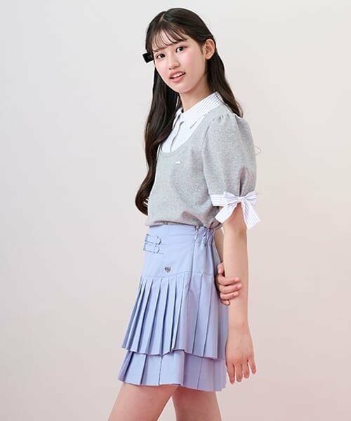 mezzo piano junior / メゾピアノジュニア ショート・ハーフ・半端丈パンツ | 【ニコ☆プチ掲載】2段プリーツスカパン | 詳細16