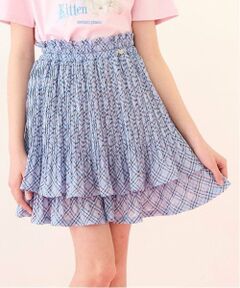 mezzo piano junior / メゾピアノジュニア ショート・ハーフ・半端丈パンツ | 【ニコ☆プチ掲載】シアーチェックランダムプリーツスカパン