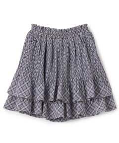 mezzo piano junior / メゾピアノジュニア ショート・ハーフ・半端丈パンツ | 【ニコ☆プチ掲載】シアーチェックランダムプリーツスカパン