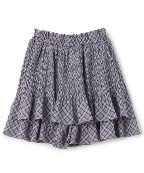 mezzo piano junior / メゾピアノジュニア ショート・ハーフ・半端丈パンツ | 【ニコ☆プチ掲載】シアーチェックランダムプリーツスカパン | 詳細1