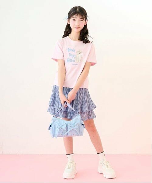 mezzo piano junior / メゾピアノジュニア ショート・ハーフ・半端丈パンツ | 【ニコ☆プチ掲載】シアーチェックランダムプリーツスカパン | 詳細12