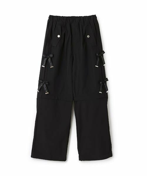 mezzo piano junior / メゾピアノジュニア その他パンツ | 【吸水速乾】ロゴリボン 2WAYパラシュートパンツ | 詳細14