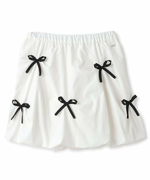 mezzo piano junior / メゾピアノジュニア ショート・ハーフ・半端丈パンツ | リボンいっぱいぷっくりスカパン | 詳細3