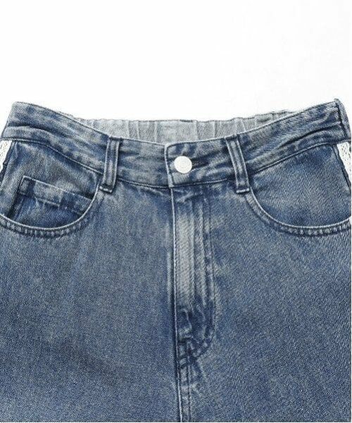 mezzo piano junior / メゾピアノジュニア その他パンツ | 細見えバレルレッグデニムパンツ（アソートデザイン） | 詳細2