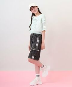 mezzo piano junior / メゾピアノジュニア ショート・ハーフ・半端丈パンツ | レースラインハーフパンツ