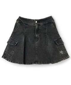 mezzo piano junior / メゾピアノジュニア ショート・ハーフ・半端丈パンツ | デニムカーゴスカート（スパッツつき）