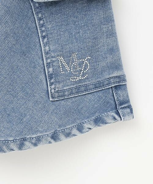 mezzo piano junior / メゾピアノジュニア ショート・ハーフ・半端丈パンツ | デニムカーゴスカート（スパッツつき） | 詳細7