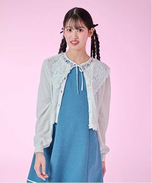 mezzo piano junior / メゾピアノジュニア カーディガン・ボレロ | パールボタンカーディガン | 詳細10