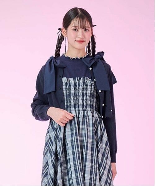 mezzo piano junior / メゾピアノジュニア カーディガン・ボレロ | パールボタンカーディガン | 詳細9