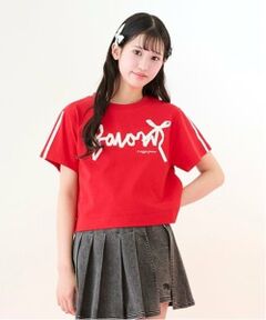 mezzo piano junior / メゾピアノジュニア Tシャツ | 【ニコ☆プチ・Cuugal掲載】【接触冷感】リボンロゴTシャツ