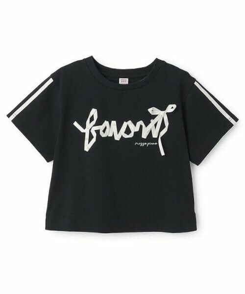mezzo piano junior / メゾピアノジュニア Tシャツ | 【ニコ☆プチ・Cuugal掲載】【接触冷感】リボンロゴTシャツ | 詳細4