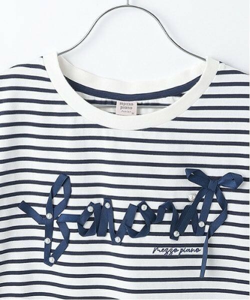 mezzo piano junior / メゾピアノジュニア Tシャツ | 【ニコ☆プチ・Cuugal掲載】【接触冷感】リボンロゴTシャツ | 詳細6