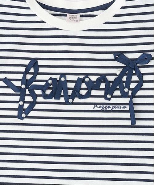 mezzo piano junior / メゾピアノジュニア Tシャツ | 【ニコ☆プチ・Cuugal掲載】【接触冷感】リボンロゴTシャツ | 詳細7