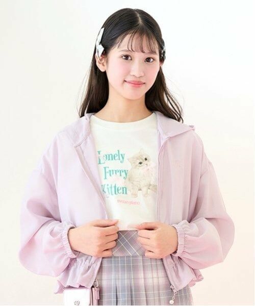 mezzo piano junior / メゾピアノジュニア Tシャツ | 【接触冷感】Lonely Kitten Tシャツ | 詳細10