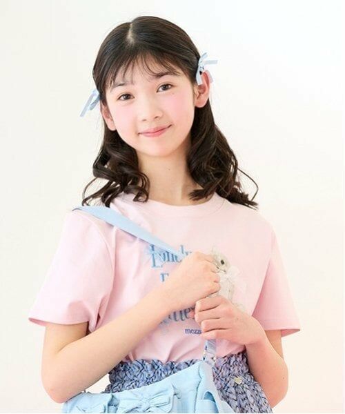 mezzo piano junior / メゾピアノジュニア Tシャツ | 【接触冷感】Lonely Kitten Tシャツ | 詳細14