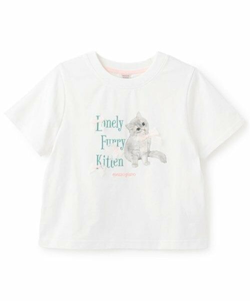 mezzo piano junior / メゾピアノジュニア Tシャツ | 【接触冷感】Lonely Kitten Tシャツ | 詳細17