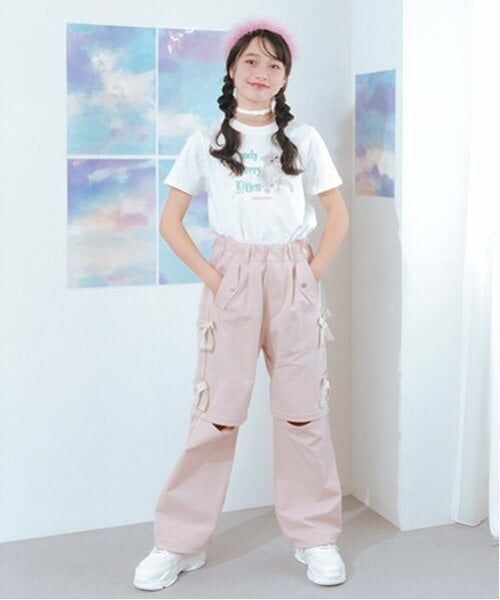 mezzo piano junior / メゾピアノジュニア Tシャツ | 【接触冷感】Lonely Kitten Tシャツ | 詳細2