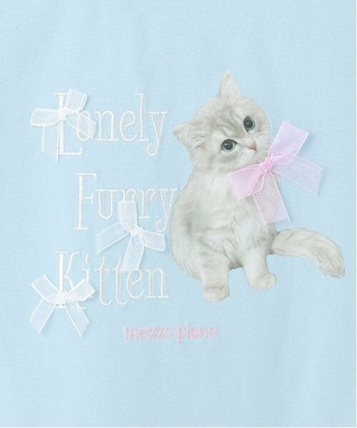 mezzo piano junior / メゾピアノジュニア Tシャツ | 【接触冷感】Lonely Kitten Tシャツ | 詳細22