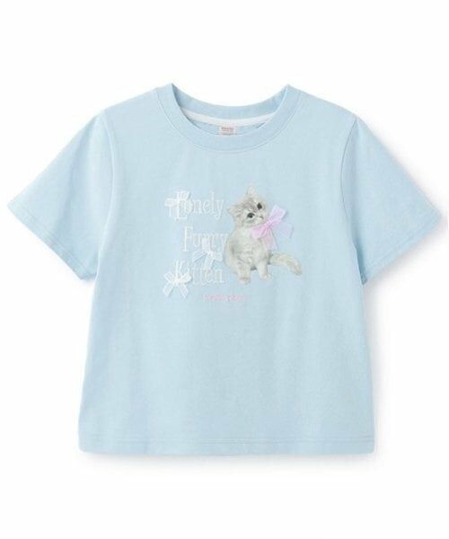 mezzo piano junior / メゾピアノジュニア Tシャツ | 【接触冷感】Lonely Kitten Tシャツ | 詳細26
