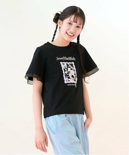 mezzo piano junior / メゾピアノジュニア Tシャツ | 【ニコ☆プチ掲載】【接触冷感】Jewel Shellfish Tシャツ | 詳細11