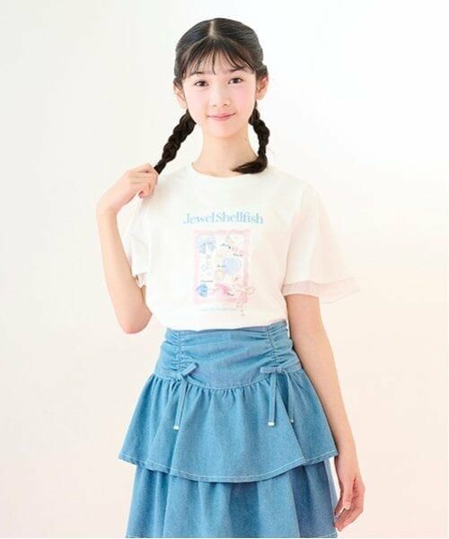 mezzo piano junior / メゾピアノジュニア Tシャツ | 【ニコ☆プチ掲載】【接触冷感】Jewel Shellfish Tシャツ | 詳細13