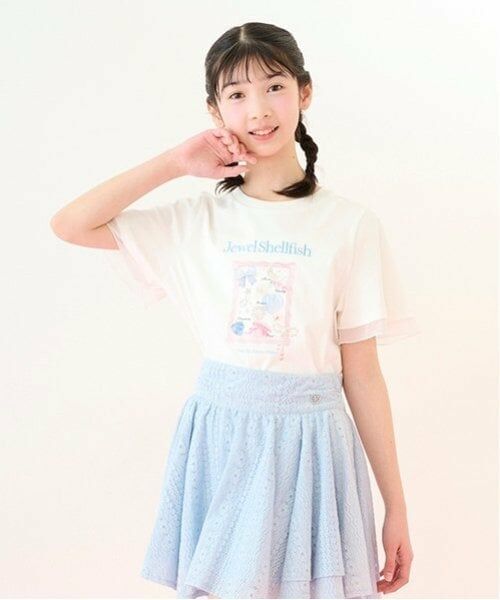 mezzo piano junior / メゾピアノジュニア Tシャツ | 【ニコ☆プチ掲載】【接触冷感】Jewel Shellfish Tシャツ | 詳細14