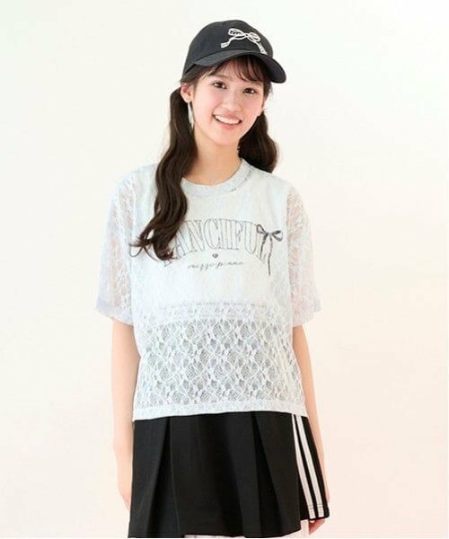 mezzo piano junior / メゾピアノジュニア Tシャツ | レーストップス＆タンクトップセット | 詳細14