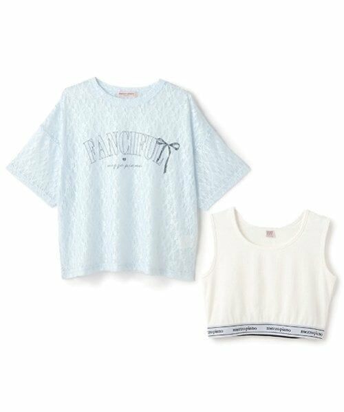 mezzo piano junior / メゾピアノジュニア Tシャツ | レーストップス＆タンクトップセット | 詳細2