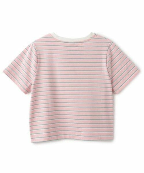 mezzo piano junior / メゾピアノジュニア Tシャツ | 【Cuugal掲載】ワンポイント刺しゅうボーダーTシャツ | 詳細1