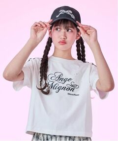 mezzo piano junior / メゾピアノジュニア Tシャツ | 【接触冷感】袖レースラインTシャツ