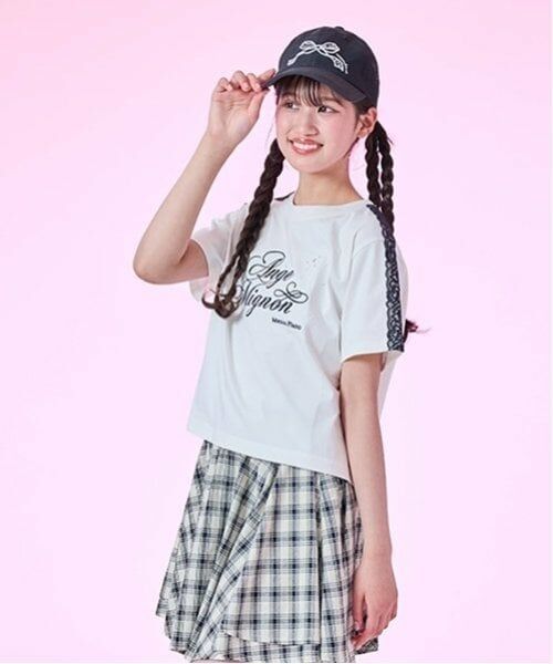 mezzo piano junior / メゾピアノジュニア Tシャツ | 【接触冷感】袖レースラインTシャツ | 詳細16