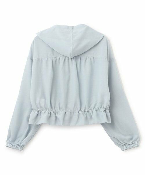 mezzo piano junior / メゾピアノジュニア パーカー | 【接触冷感・UVカット】シアーショートパーカ | 詳細1