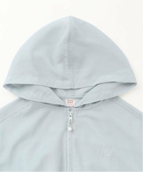mezzo piano junior / メゾピアノジュニア パーカー | 【接触冷感・UVカット】シアーショートパーカ | 詳細2