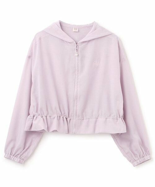 mezzo piano junior / メゾピアノジュニア パーカー | 【接触冷感・UVカット】シアーショートパーカ | 詳細9