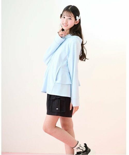 mezzo piano junior / メゾピアノジュニア 水着・スイムグッズ | 【接触冷感・UVカット・耐塩素】フリルラッシュガード | 詳細14