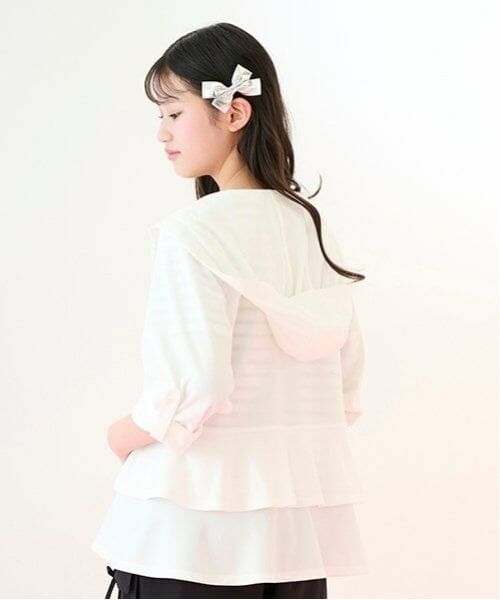 mezzo piano junior / メゾピアノジュニア 水着・スイムグッズ | 【接触冷感・UVカット・耐塩素】フリルラッシュガード | 詳細15