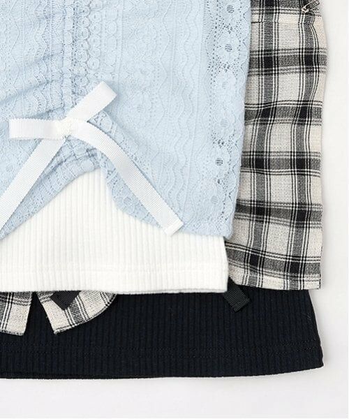 mezzo piano junior / メゾピアノジュニア シャツ・ブラウス | 【ニコ☆プチ掲載】アソート素材クシュっとリボンシャツ＆キャミソールセット | 詳細13